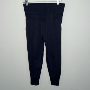 joylab legging charcoal size large ribbed waist athletic seamless